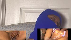 Ebony Babe's Wet Pussy Dripping in Eye-Rolling Squirt