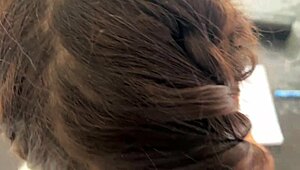 Sexy spanish teacher bends over desk heels on for my massive cock pounding in class