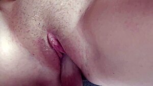 busty babe toys pussy to pulsating wet orgasm closeup