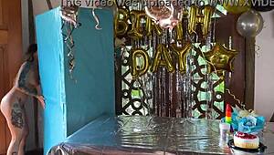 best bday gift real cock filling my juicy ass with hot milk! 🎉💦