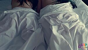 Two Hot Brunettes Take Turns in Wild Threesome Frenzy!