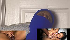 Ebony Babe's Wet Pussy Dripping in Eye-Rolling Squirt