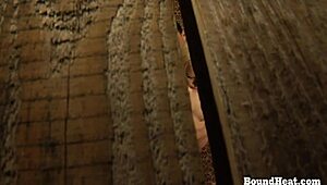 Lesbian slave spies mistress fingering pussy to squirting orgasm climax