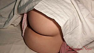 step-sis sneaks into bed as grandma visits for secret creampie fun