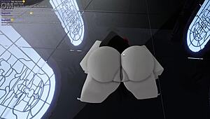 spider-girl rides daddy's monster cock rough til webbed in big cum load