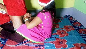 bengali girl gets naughty big cock fuck in christmas roleplay hindi dirty talk 🎄🍆