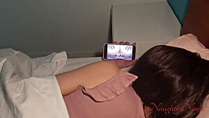 step-sis sneaks into bed as grandma visits for secret creampie fun