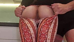 Curvy Cleaner Lady Takes Extra Tip Deep in Tight Pussy Doggystyle
