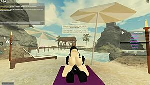 roblox whore with monster bbc deepthroats bends for ass shaking doggystyle then rides anal tits bouncing new zealand style