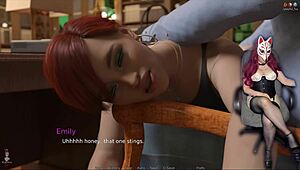 just married bride licks pussy to orgasm at work office 😍💦