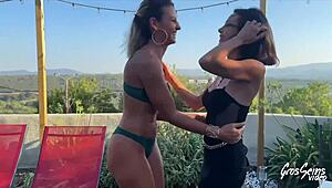 mia et pam swallow cock like true french sluts in wild foursome
