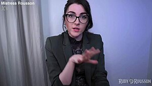 her topless boobs bounce during cum swallowing edging therapy