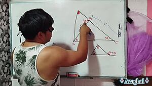 my nerdy asian student's brown eyes lock on mine in bedroom as teacher i teach her 14 wild math sex positions she can't resist