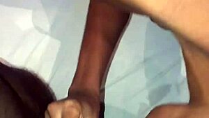 whoa check out this busty dominican chick jerking me off then sucking