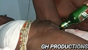 imagine shoving that club bottle deep in yaa yaas pussy and ass