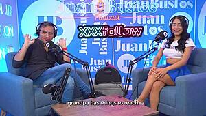 this kinky colombian babe mayraoficial rides the sybian wild until she squirts everywhere during juan bustos podcast