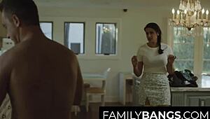 stressed penny barber milf blackmails messy van wylde son-in-law for taboo car fuck