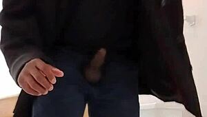 post work garage masturbation fantasizing wife slow motion cum