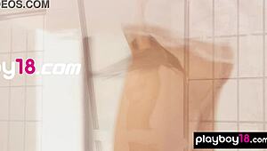 Petite latvian brunette ballerina ilvy kokomo strips naked for erotic dance practice