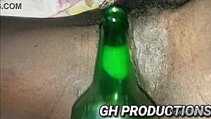 imagine shoving that club bottle deep in yaa yaas pussy and ass