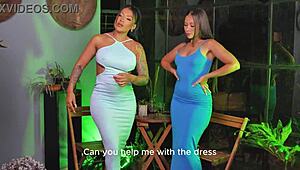 Horny Best Friend Milf Teaches Brunette Toy Play And Licking