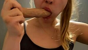 Thrilling rush of masturbating publicly on webcam shakes blonde teen deeply