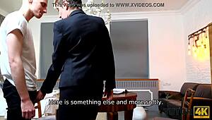 Wow! Tutor4k stockings teacher drilled super fast by horny student at home!