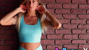 Beautiful Blonde Teen Model Strips Hot Body For Playboy Exposure