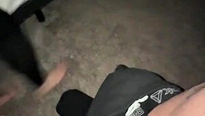 Teasing Flashing Leads to Monster Cock Cum Slurp at Nightclub