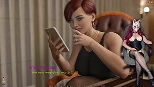 just married bride licks pussy to orgasm at work office 😍💦