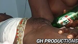 imagine shoving that club bottle deep in yaa yaas pussy and ass