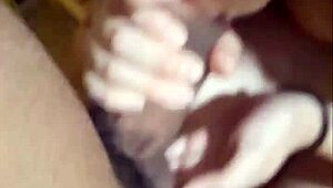 hot teen latina girlfriend in lingerie caresses and sucks my big cock deep with her rich tongue
