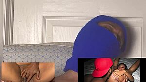 Ebony Babe's Wet Pussy Dripping in Eye-Rolling Squirt