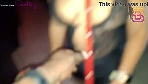 He leashed my wife for public pounding