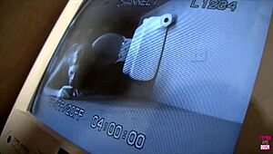 in the toilet christina fingers her wet cunt while gulping huge bbc