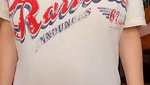 britney swallows while dropping massive natural tits nonstop in homemade boob reveal compilation