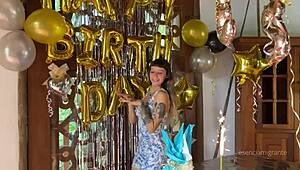 best bday gift real cock filling my juicy ass with hot milk! 🎉💦