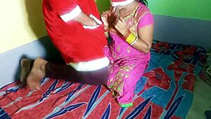 bengali girl gets naughty big cock fuck in christmas roleplay hindi dirty talk 🎄🍆