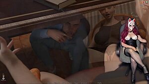 just married bride licks pussy to orgasm at work office 😍💦