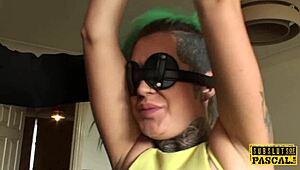 Tattooed British Slut Spoon Fucked Roughly by Maledom