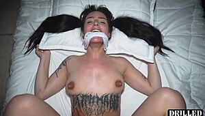 Latina Goth Chick Dominates with Wild Dick Riding Fury