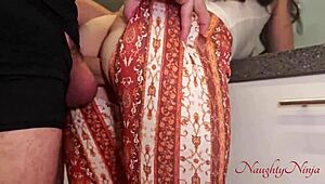 Curvy Cleaner Lady Takes Extra Tip Deep in Tight Pussy Doggystyle