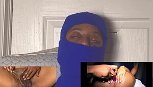 Ebony Babe's Wet Pussy Dripping in Eye-Rolling Squirt