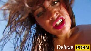 Amazing Latina Pornstar Carla Cruz Sucking Big Cock Shaved Pussy Fucked Hardcore Outdoor Beach Boobs Big Ass