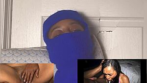 Ebony Babe's Wet Pussy Dripping in Eye-Rolling Squirt