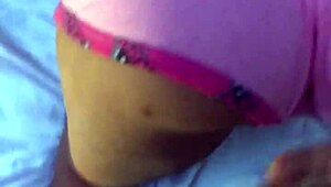 Blonde teases sex toys in parents' bathroom.