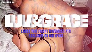 Sienna grace's curvy pussy stretched wide by jason luv's massive black cock in rough deepthroat creampie domination