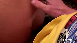 horny german teen sneaks off to fuck her sister's fiancé in secret