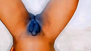 Flat Chest Shemale Takes Brutal Anal Pounding to Explosive Anal Orgasm