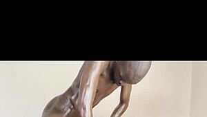 submissive ebony masseuse bent over for monster bbc pounding